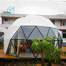 营地豪华pvc球形帐篷透明钢化玻璃星空房酒店篷房野奢民宿