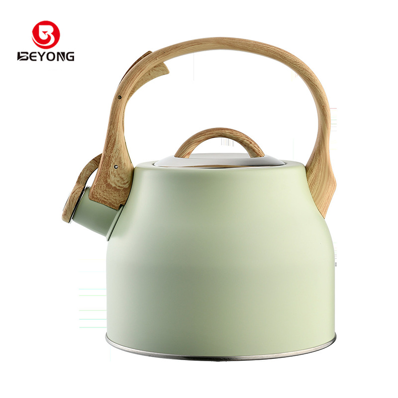 家用燃气灶电磁炉不锈钢鸣音烧水壶商用鸣笛响壶制品纯色大容量壶