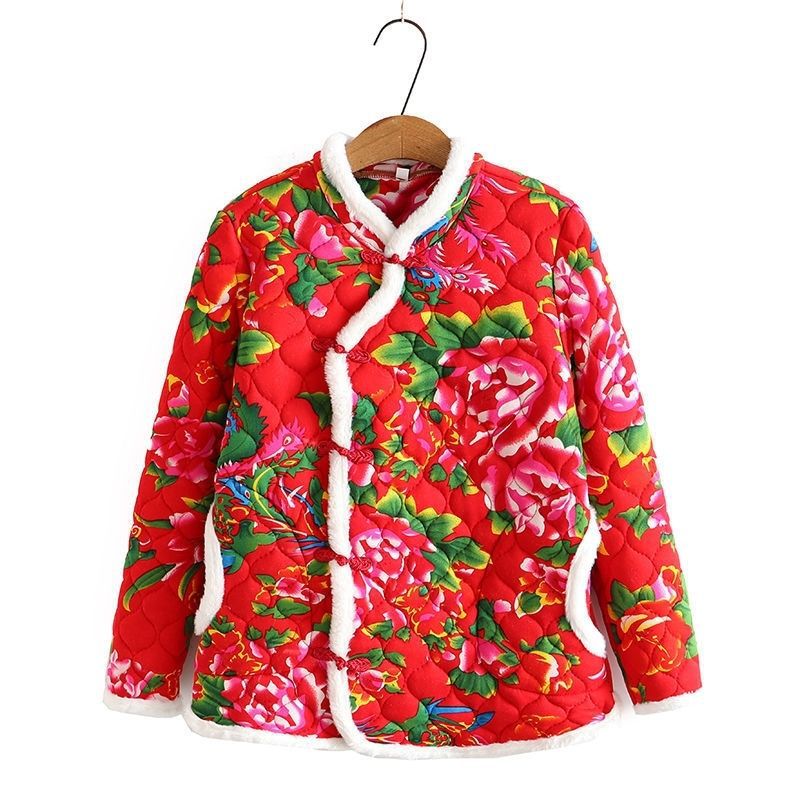 花棉袄网红同款小碎花棉衣百搭外穿东北大棉袄复古潮流中国风小众