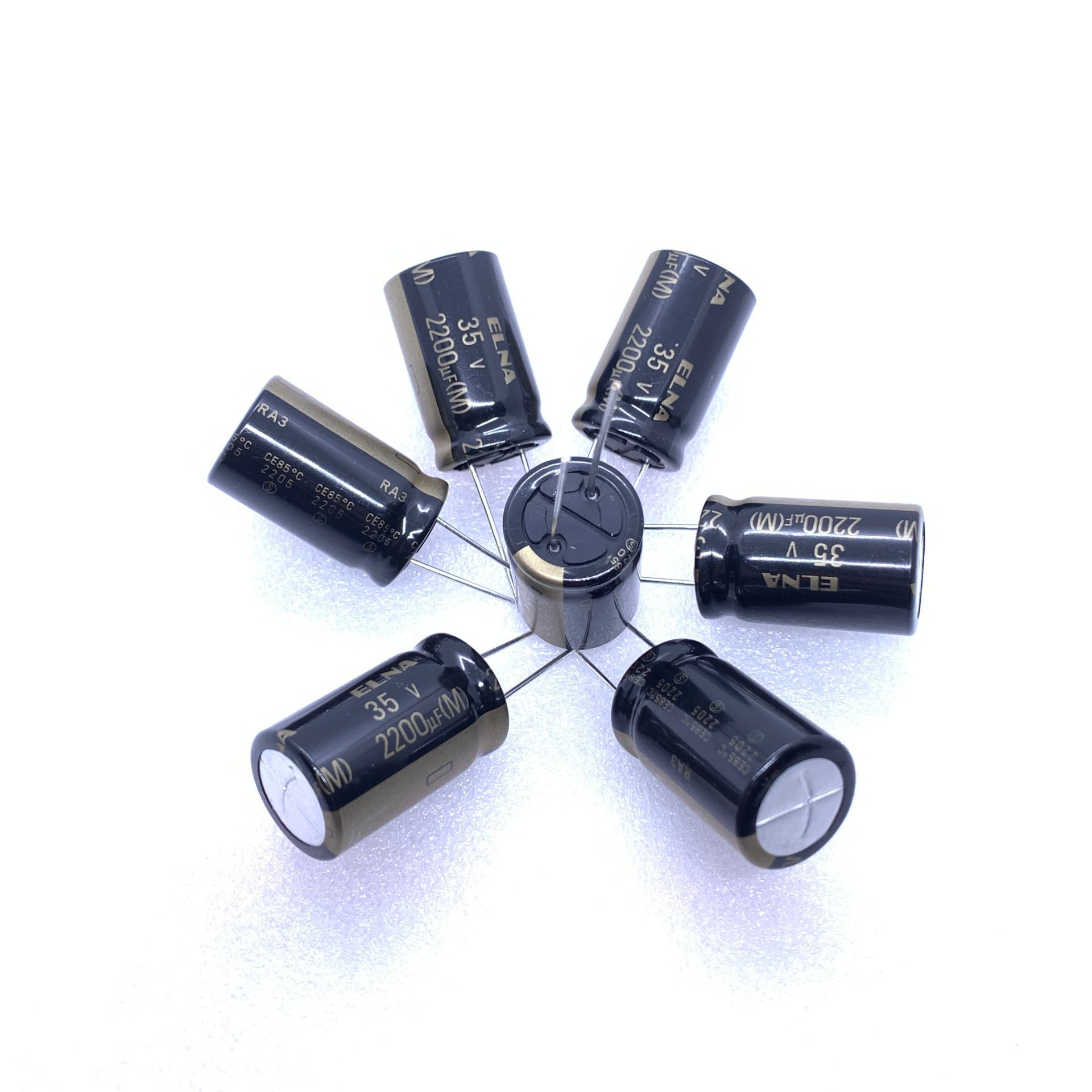 35v2200uf 16*25mm 金装ra3系列 发烧音频专用elna牌子电解电容