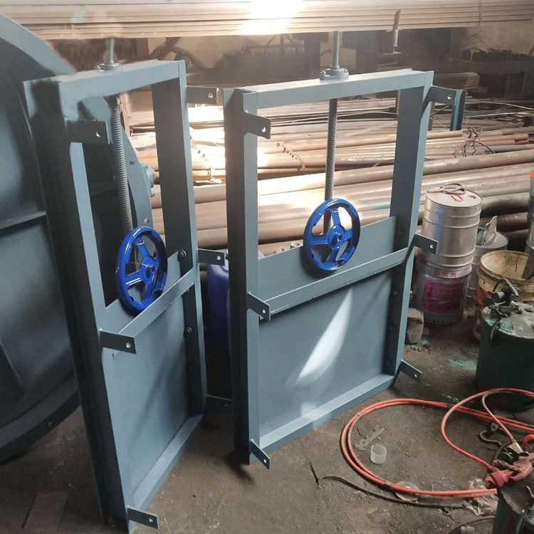 手动调节插板阀 法兰连接手电一体圆闸门 电动鱼塘水渠排污闸阀