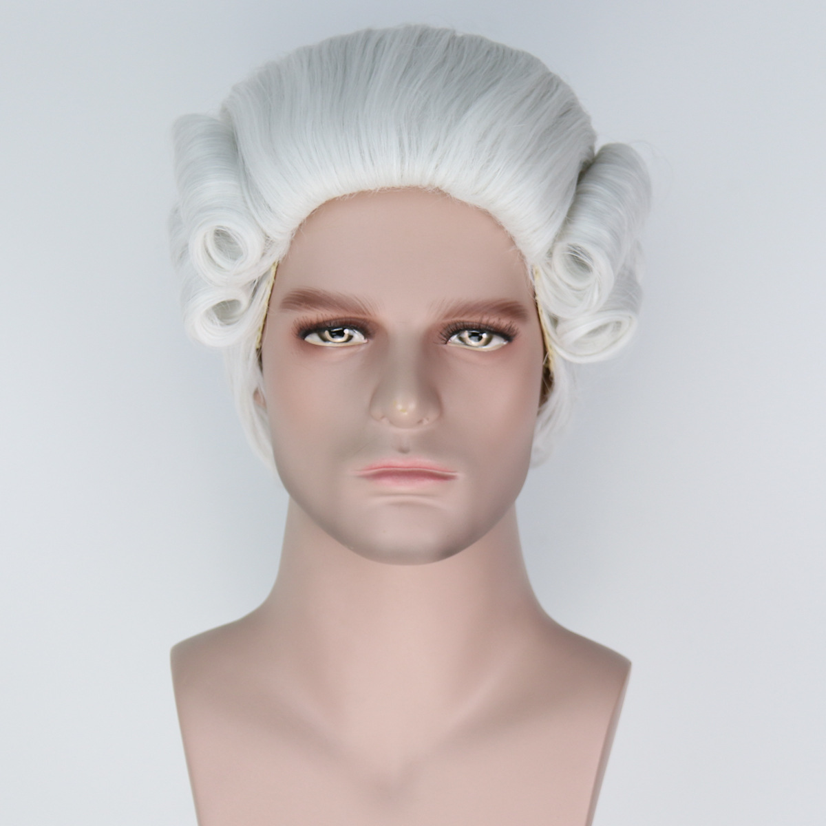 美丝优发法官律师钢琴家宫廷表演出道具万圣节cos假发现货批发