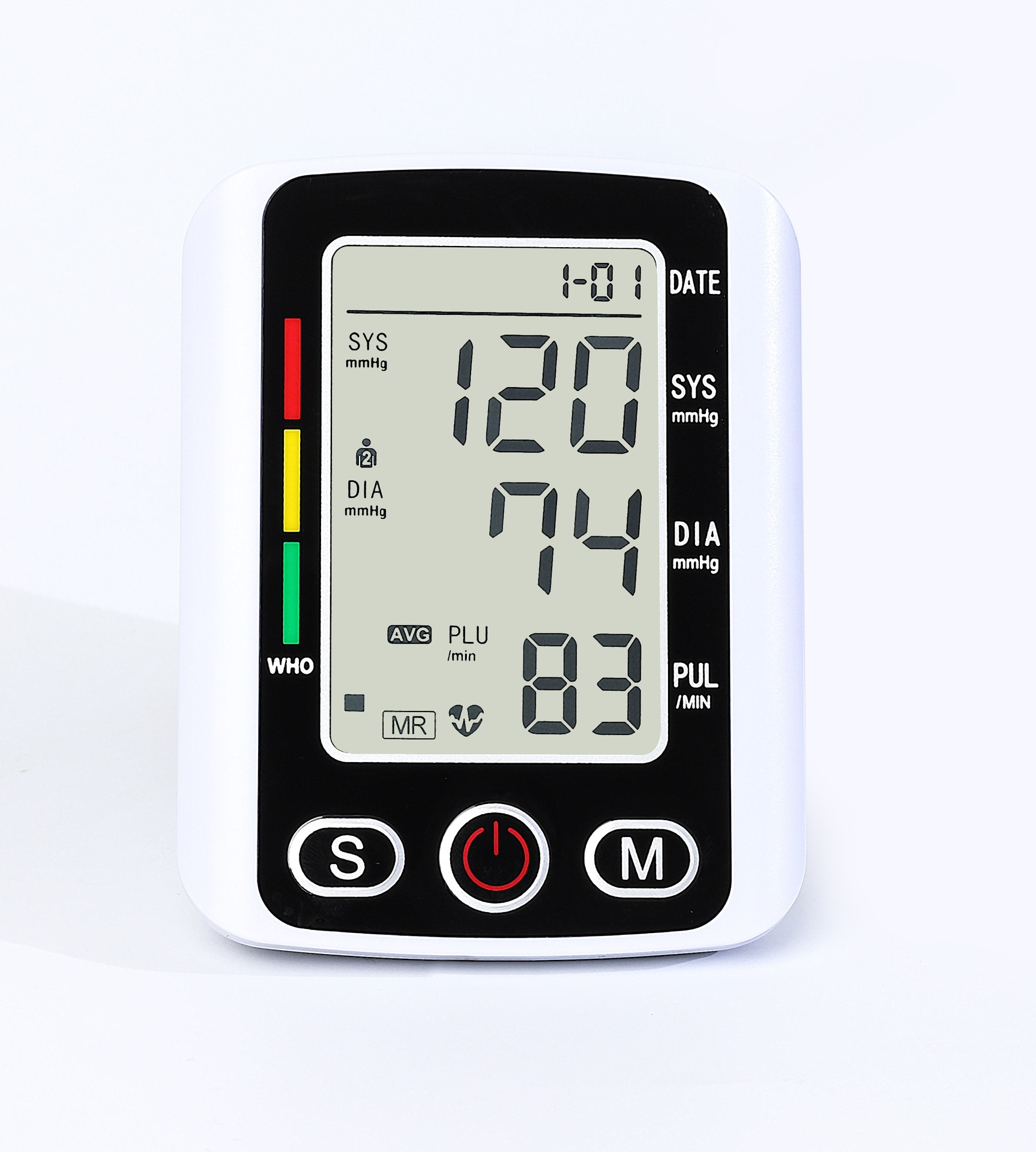 English Style Electronic Sphygmomanometer Backlight Blood Pressure Measuring Instrument Jiao Zhile Blood Pressure Meter