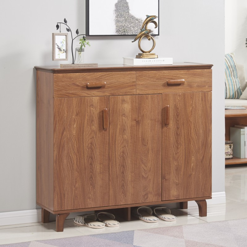 实木鞋柜家用门口简易玄关门厅柜简约现代多层多功能鞋架入户柜子