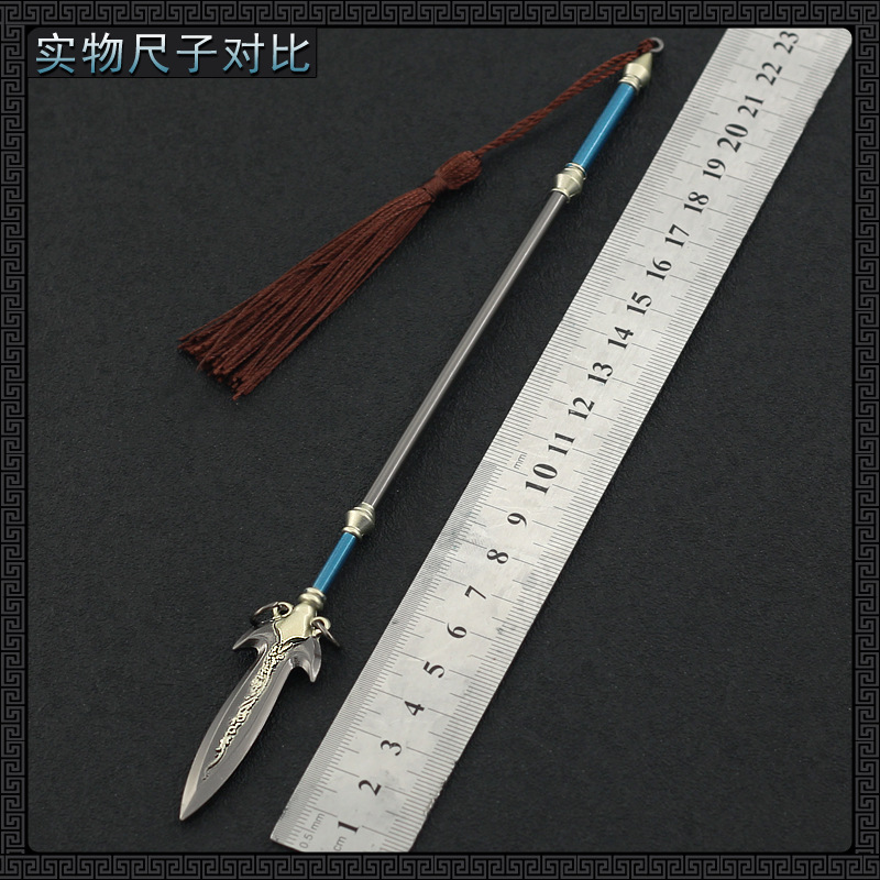 三国马超兵器 张飞丈八蛇矛 吕布方天画戟兵人武器道具模型未开刃