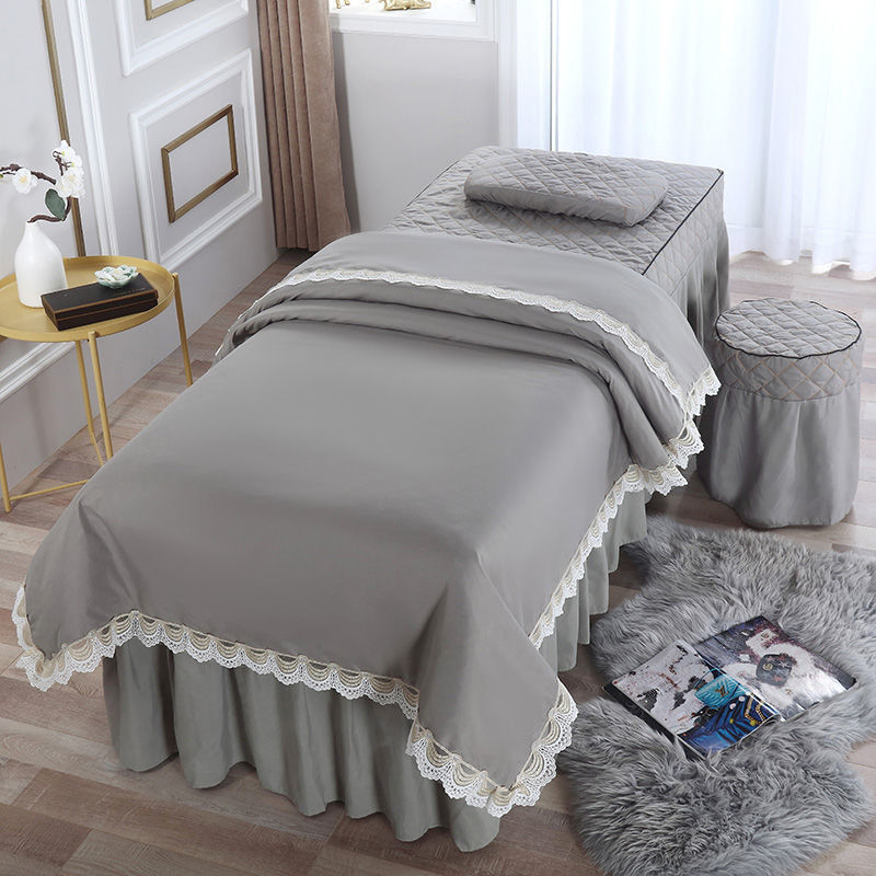 被罩单品美容床罩四件套美容院专用按摩推拿理疗洗头床套罩风代发