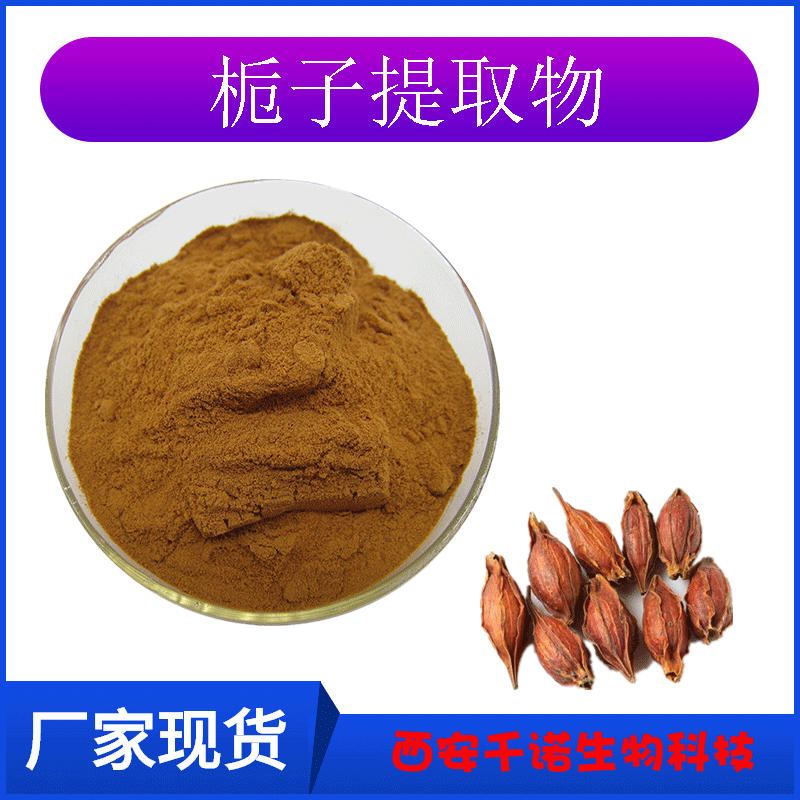 栀子提取物301栀子苷原料栀子萃取粉现货供应水溶粉千诺生物