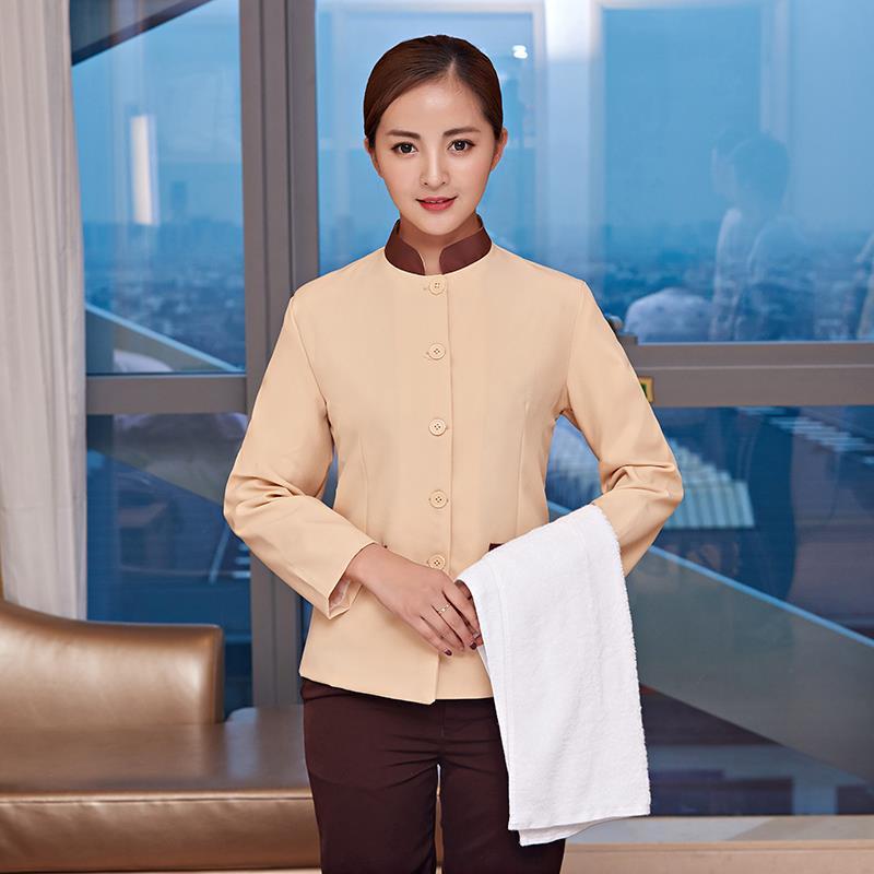 客房宾馆服务员工作服装女保洁衣服长袖物业楼层清洁阿姨酒店