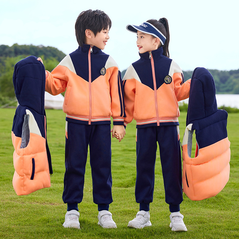 新款幼儿园园服春秋装小学生校服春秋款运动套装童批代发发一件