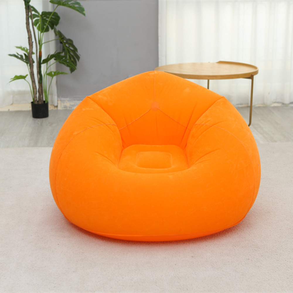 Cross-Border Supply Inflatable Sofa Single Lounge Sofa Chair Foldable Outdoor Leisure Thick Sofa Bed New Wholesale