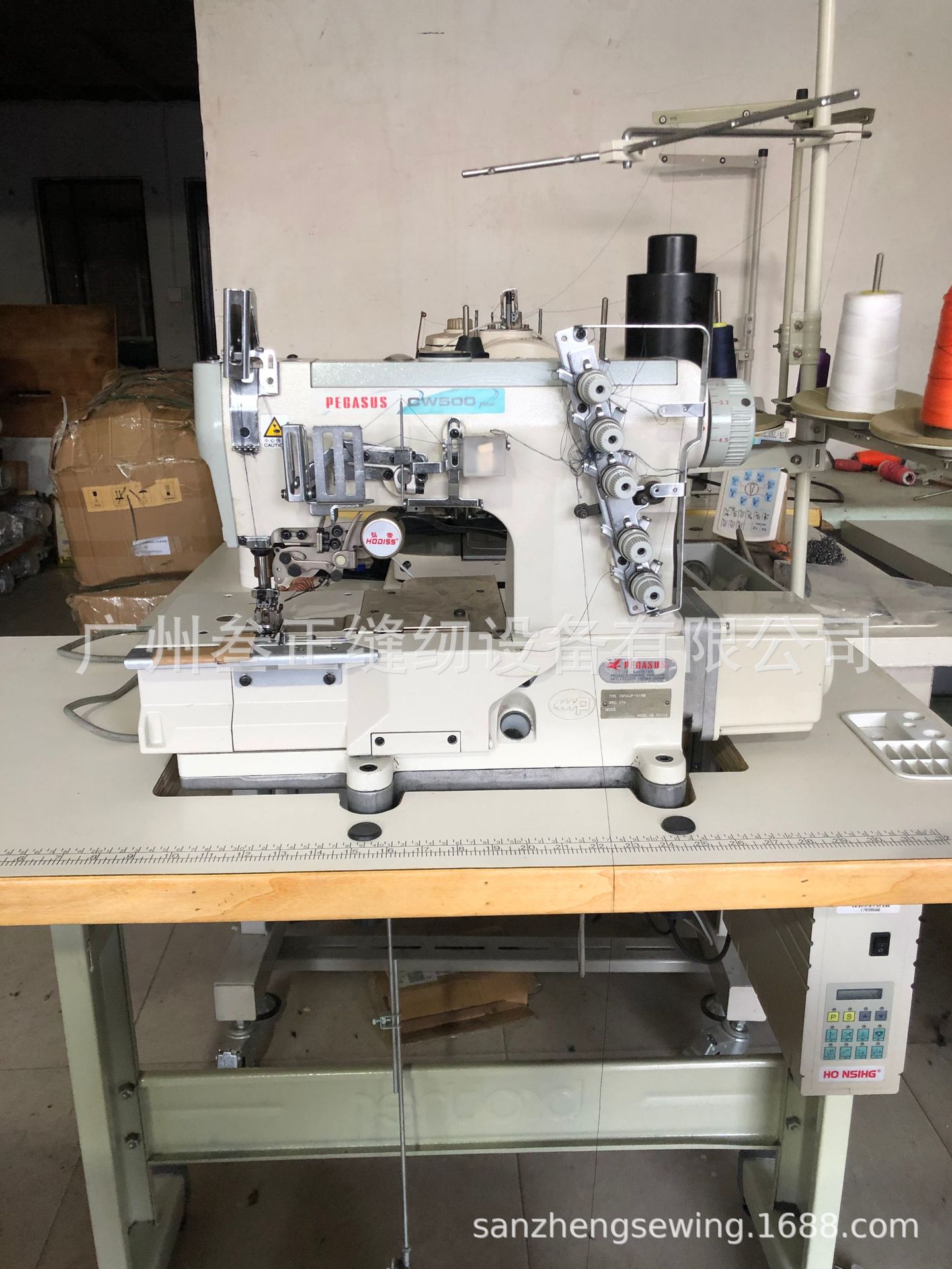 供应二手日本飞马cw500pius五线冚车工业冚车服装性行业用品