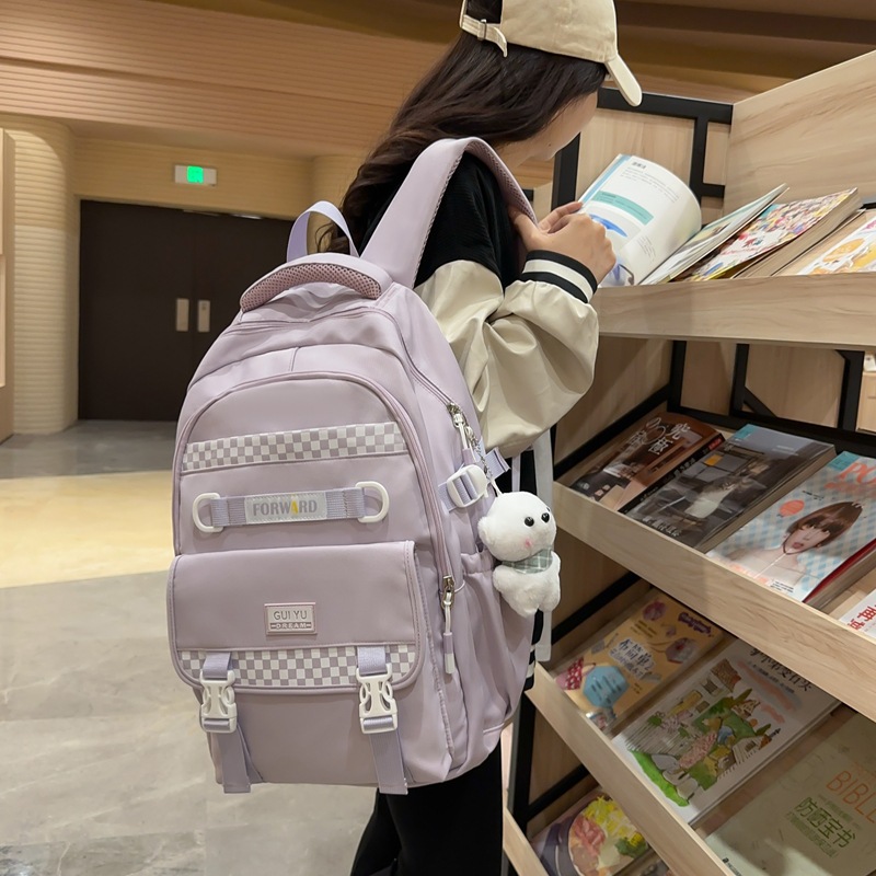 Japanese Schoolbag Female College Student Fashion Backpack Large Capacity Junior High School Backpack Lightweight High School Student Travel Bag