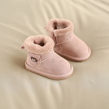 宝宝雪地靴冬季款1-3岁小童女软底加绒加厚棉鞋一2婴儿鞋子学步男