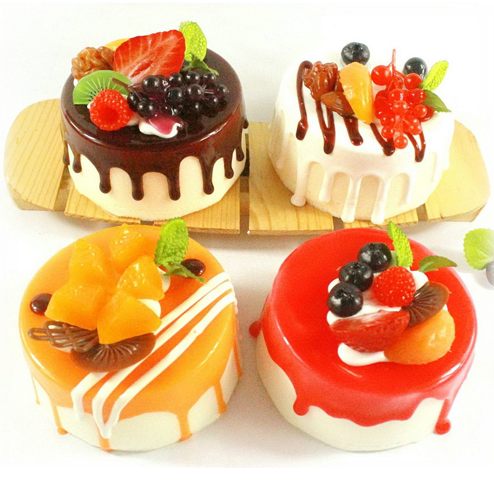 唯美鲜果奶油蛋糕模型冰箱贴fcka创意家居摆饰影视道具历久弥新