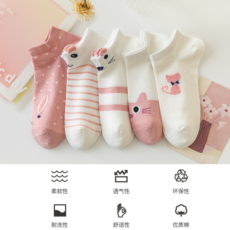 Women's Socks Spring/Summer Thin Ankle Sock Women's Low-Cut Low-Top Ins Trendy Women's Socks Japanese Women's Socks Cute Short Socks