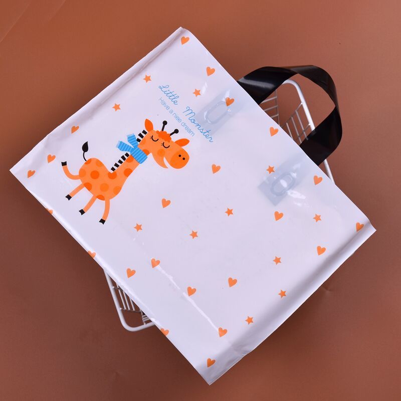 卡通可爱塑料童装店手提袋小清新鞋盒袋子礼品袋购物包装袋