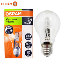 欧司朗（OSRAM）卤素灯泡 A型透明大球泡可调光卤钨灯泡E27螺口黄