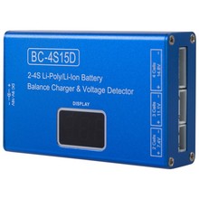 B4锂电池平衡充电器2S3S4S液晶显示充满报警配电源4S15D套装