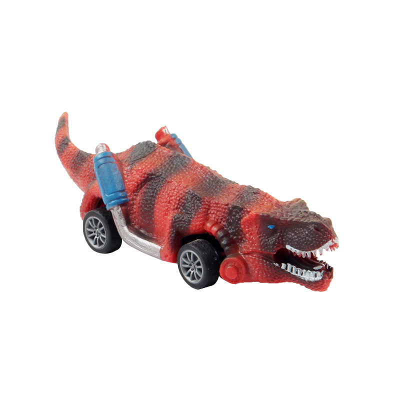 Dinosaur Pull Back Car Tyrannosaurus Model Children's Inertial Toys Drop-Resistant Hot Sale Wholesale Stall Cross-Border Factory Toys