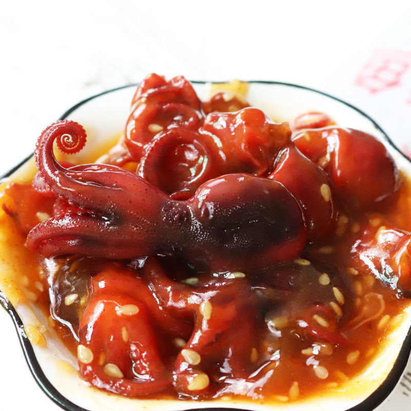 海鲜水产品顺益味付八爪鱼冷冻章鱼寿司料理小吃前菜解冻即食200g包邮