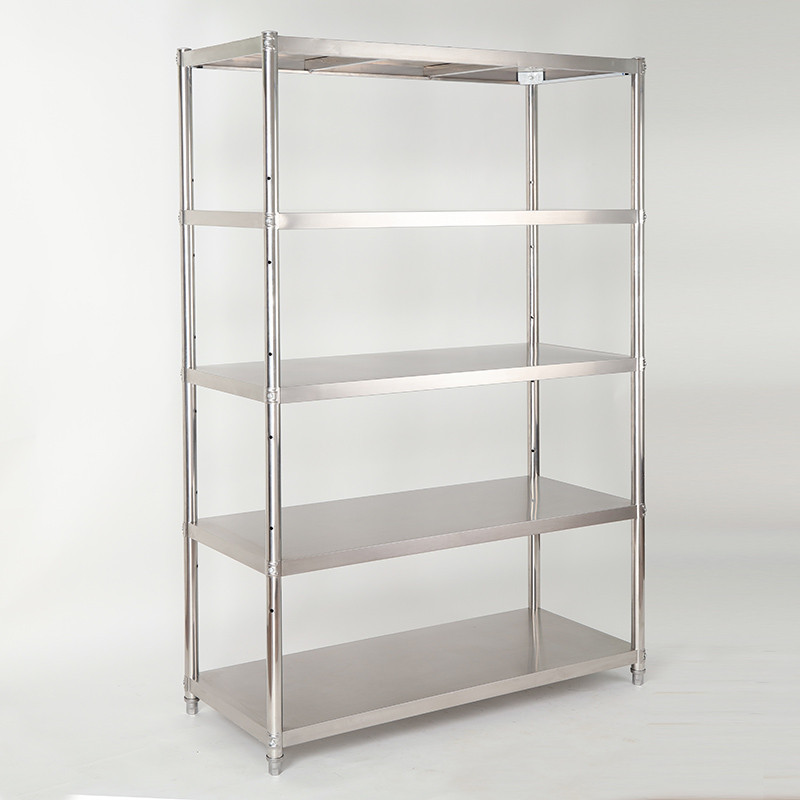 置物架不锈钢货架厨房置物架不锈钢货架家用收纳架五层落地储物架