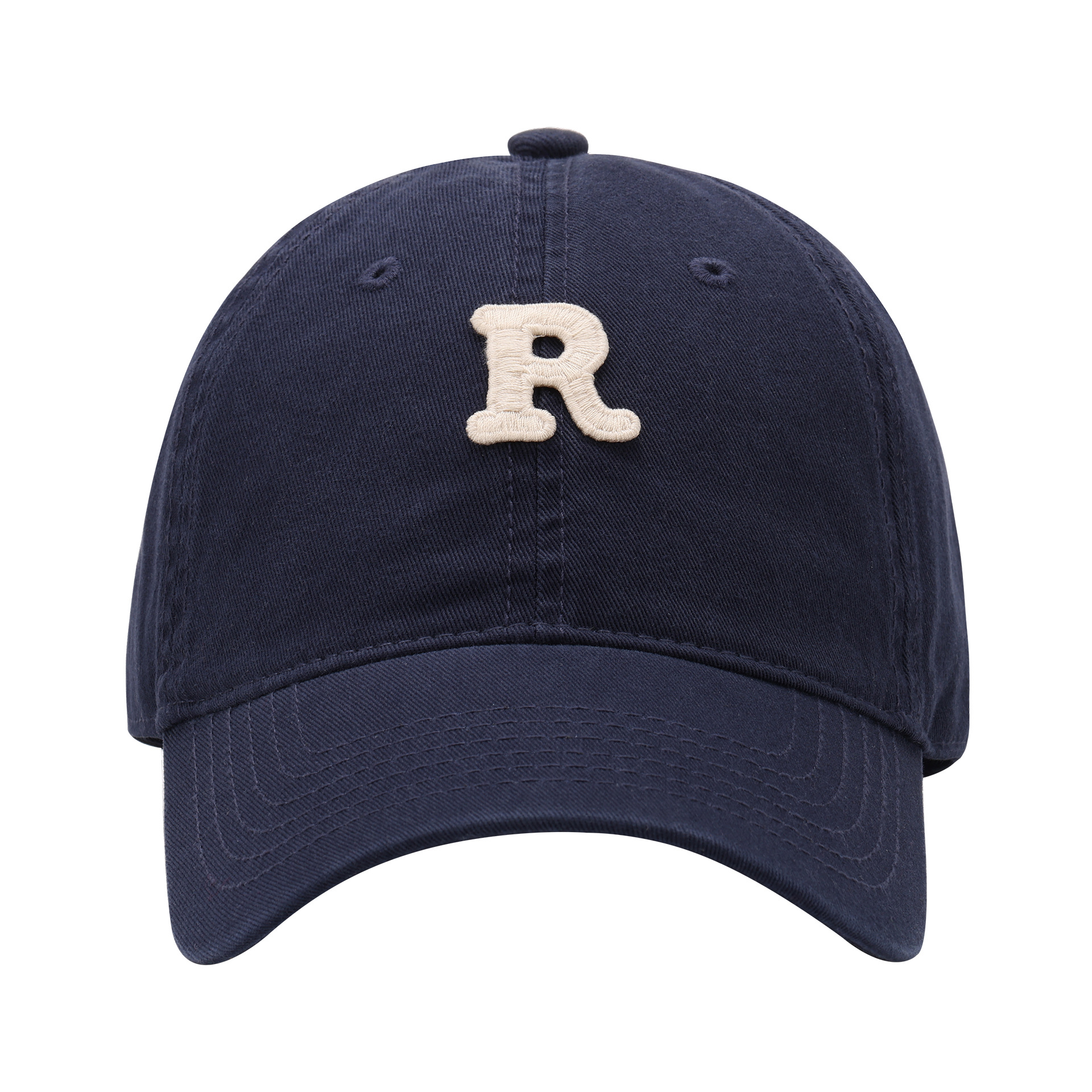 Korean Style Soft Top R Letter Baseball Cap Versatile Women's Curved Brim Sun-Shade Autumn and Winter New Ins Trendy Klein Blue Peaked Cap