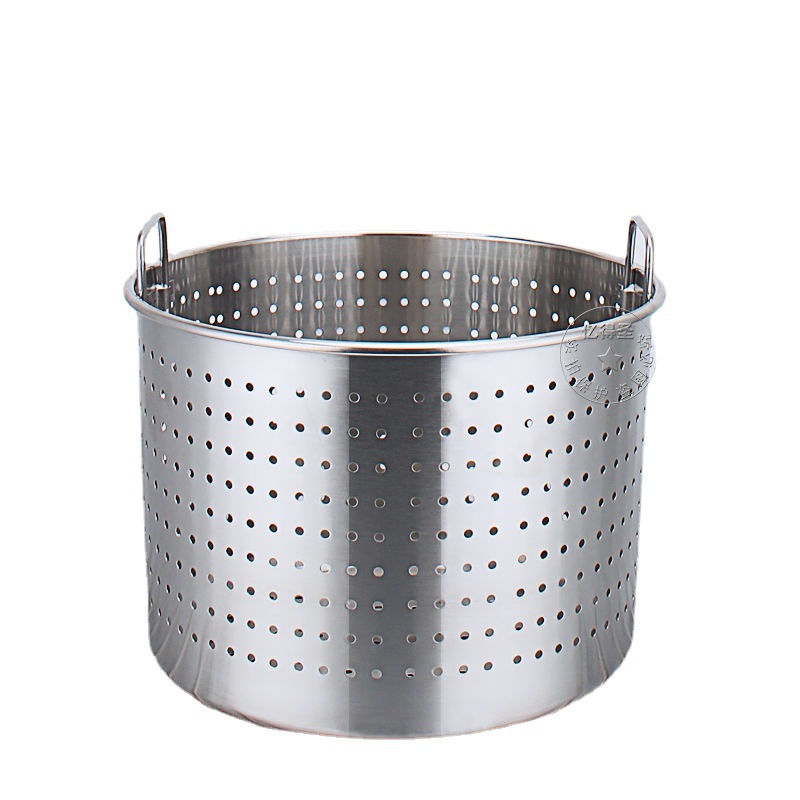 不锈钢卤肉桶油炸桶桶漏桶商用沥水桶冲孔加厚提桶小龙虾桶汤