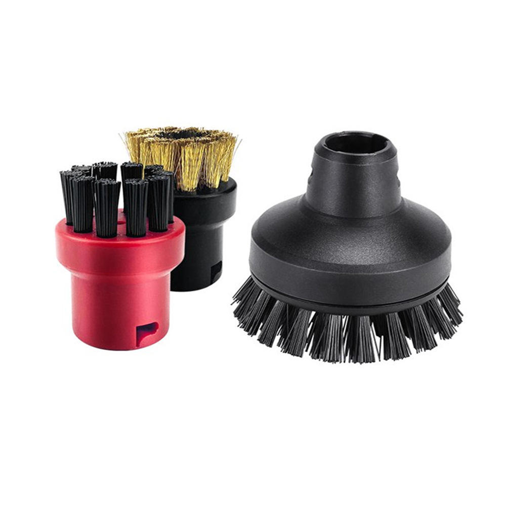 凯驰配件附件大圆刷圆刀刷蒸汽刷头小铜刷适用karcher卡赫sc系