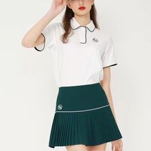 韩国高尔夫服装女士防走光短裙复古时尚女裙运动百褶裙