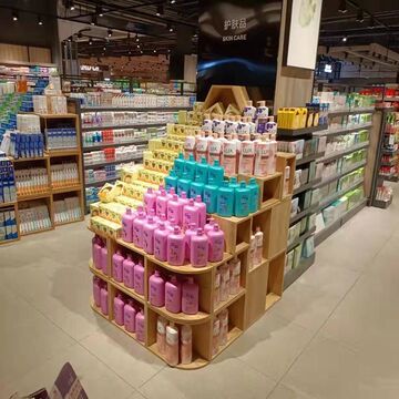 超市陈列盒子地堆展示木盒情景道具木箱木盒货架商超货架端头其它