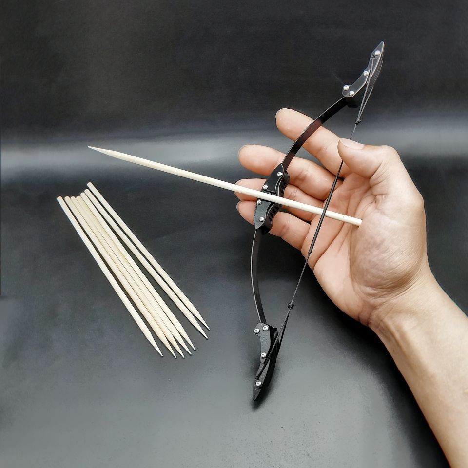 微型反曲弓袖珍弓射箭打靶传统弓小型弓射击运动成人迷你口袋弓箭