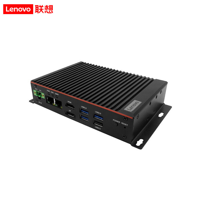 联想工控机ecg-e30工业嵌入式工控机 无风扇防尘迷你主机瘦客户机