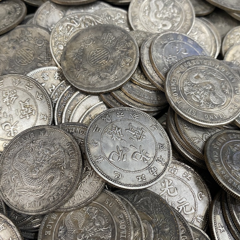 半圆银币仿古钱币铜银元半圆龙洋大洋银元随机发-阿里巴巴