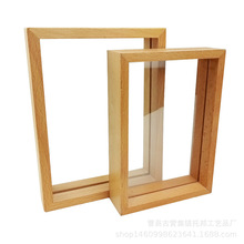 厂家销售七寸实木相框创意木质像框摆件榉木相框