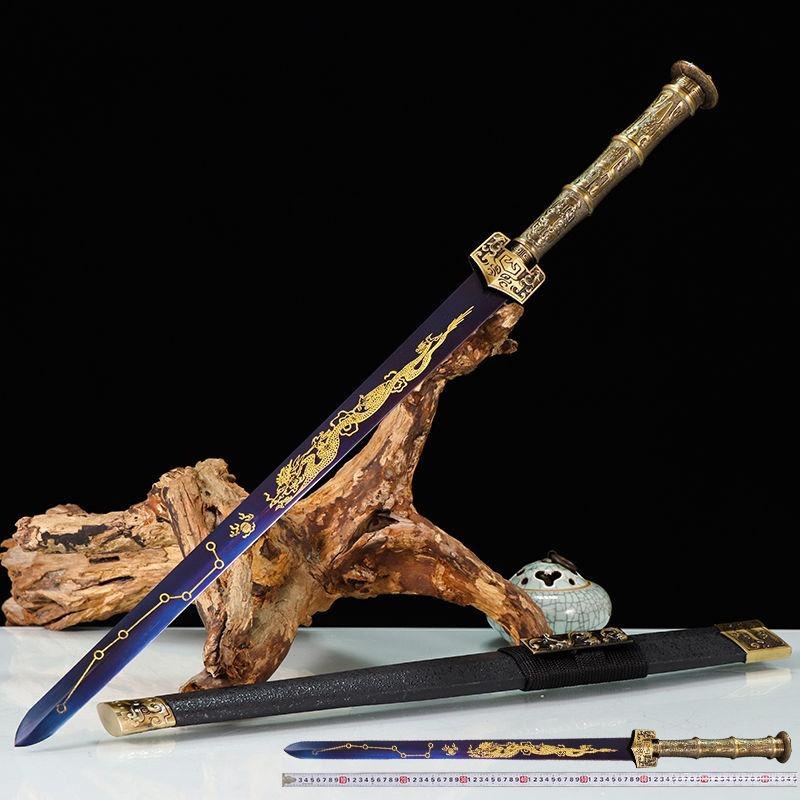 胤字号短剑汉剑镇宅宝剑古刀剑金属刀具防身冷兵器儿童宝剑未开刃