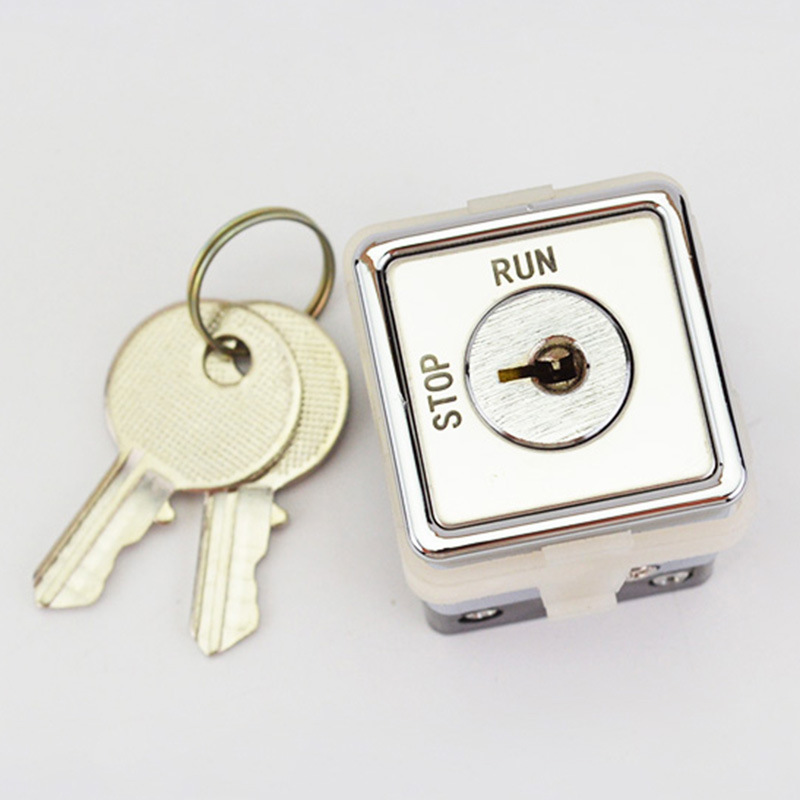 电梯配件 锁梯锁 lsl-1ds电源锁 基站锁 电锁开关 方形30*30