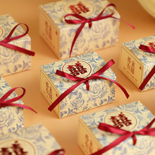 2024新款糖盒结婚喜糖盒子小众婚礼伴手礼糖果纸盒包装盒空盒批发