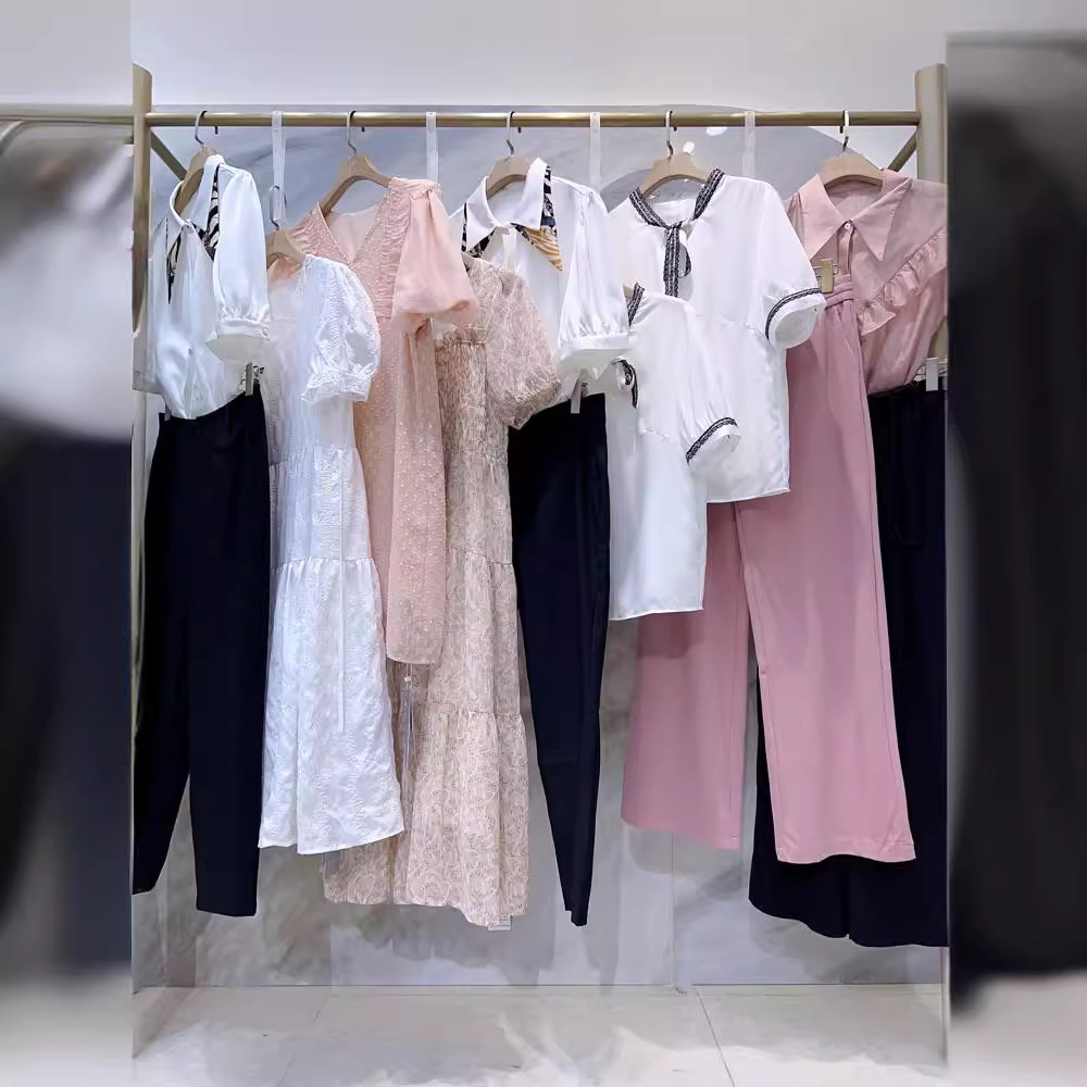 朝花夕拾24夏品牌折扣女装尾单清货衣服杭州四季青服装撤柜批发