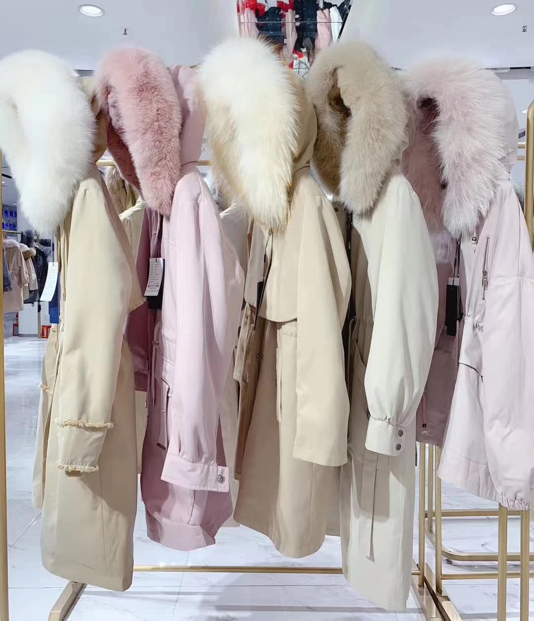 jjdd皮草派克服 20冬新款 淘宝直播间抖音货源 女装尾货批发 大山
