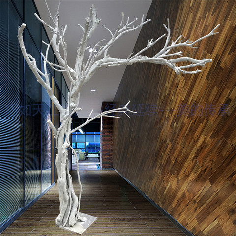 仿真枯树大型 造型枯树干枝真树干 假树道具树酒店客厅咖啡店装饰