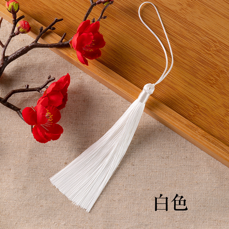 Long 12cm Tassel Fringe Pendant Chinese Ancient Style Hanfu Overlapping-Weight Sachet Tassel Tassel Wholesale