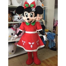 玩偶公仔衣服圣诞款米奇米妮米老鼠穿人行走服卡通人偶道具服装