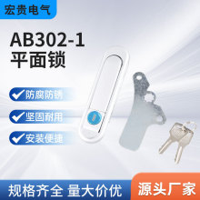 AB302-1-1带挂亚光平面锁，国网电表箱锁，计量配电柜锁，机柜锁