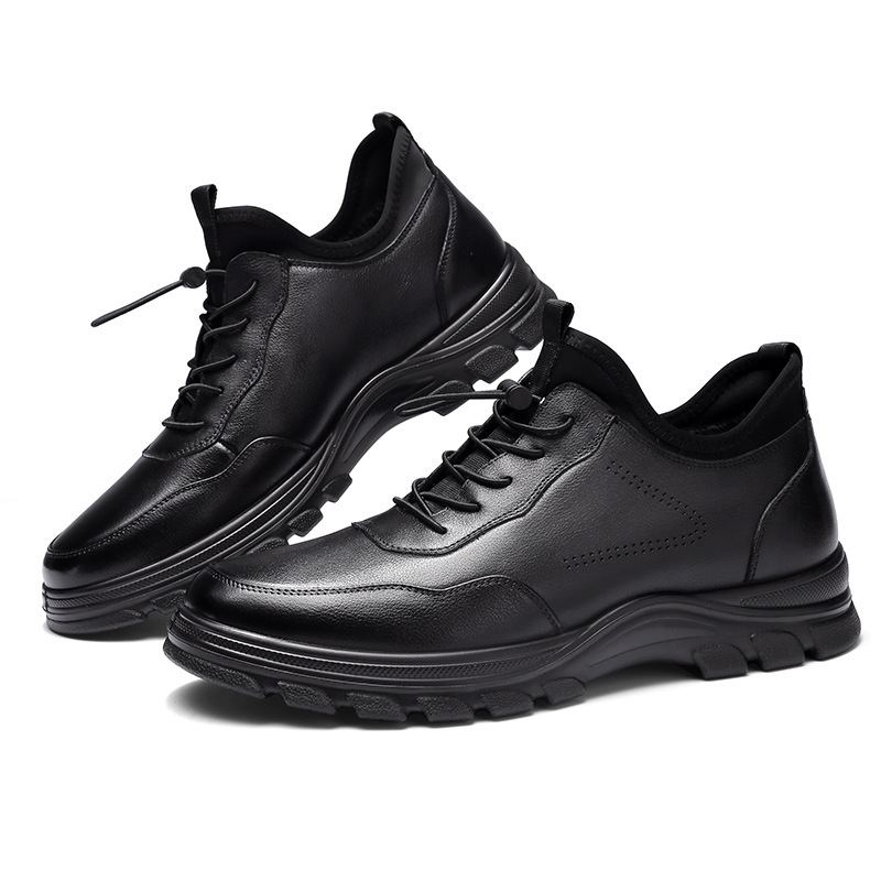 3515强人冬季男鞋保暖加绒运动皮鞋百搭休闲皮鞋青年冬季潮流鞋子