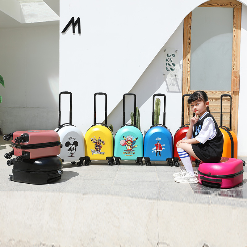 Factory Wholesale Children's Trolley Case 18-Inch Luggage Universal Wheel 20-Inch Cartoon Children's Suitcase Printed Logo