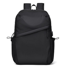 跨境双肩包男士高级感大容量背包高中学生书包商务休闲旅行电脑包