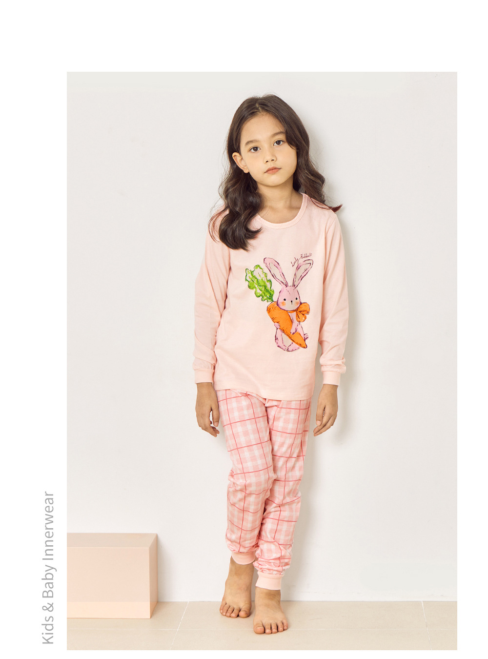 unifriend冬季新品韩国儿童居家服男女童居家儿童睡衣中大童套装