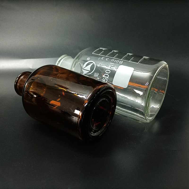 小口玻璃瓶带盖蜀牛大容量加厚高硼硅规格齐全透明棕色小口试剂瓶