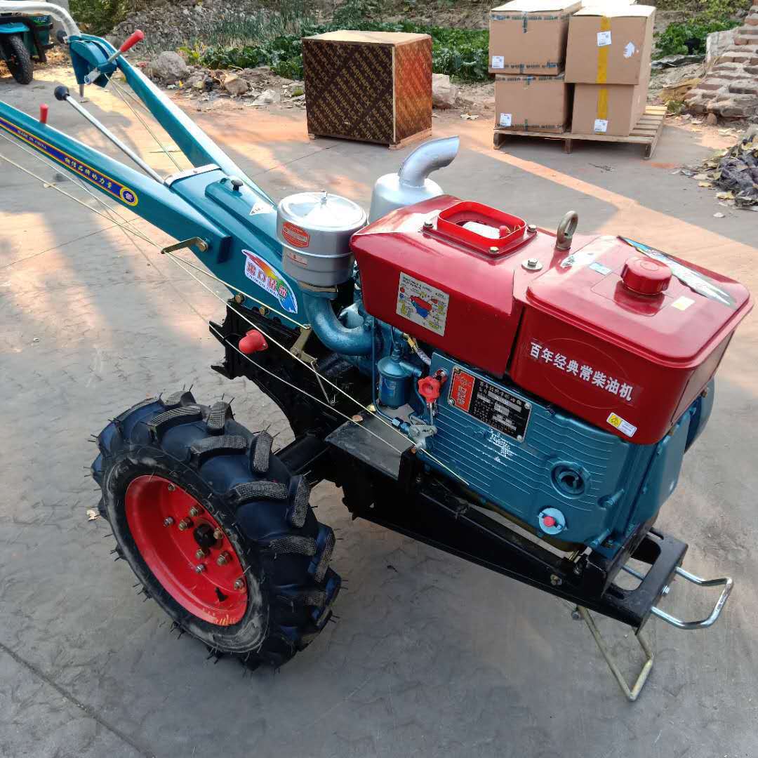 12马力柴油手扶拖拉机 水田旱地两用耕田机 多用途田园管理机