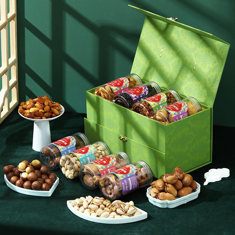 坚果礼盒罐装干果零食大礼包送礼长辈伴手礼品过年送礼休闲食品